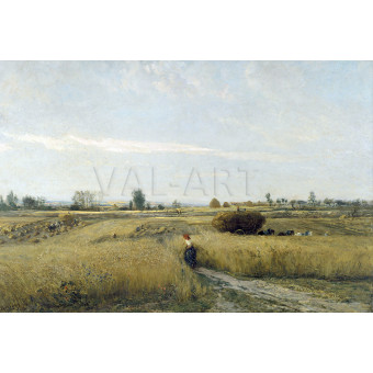 Репродукции на картини: Жътва (1851) – Шарл-Франсоа Добини